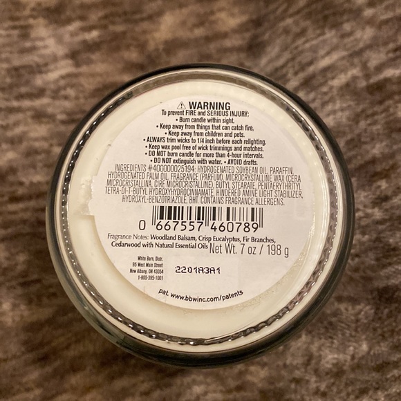 Bath & Body Works 1 Wick Candle Fresh Balsam - Picture 2 of 3